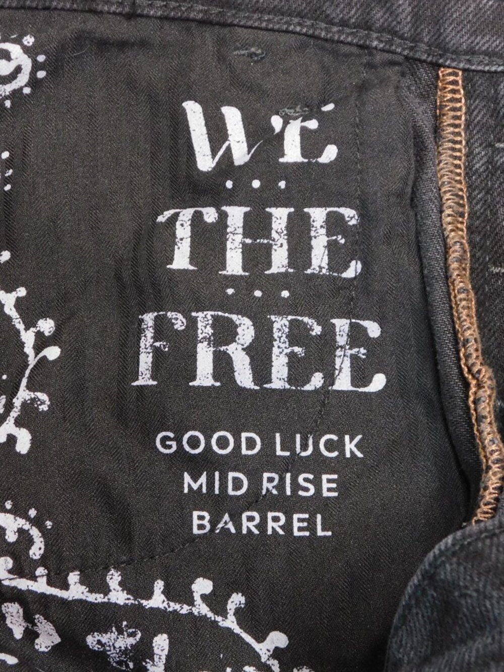 Free People Good Luck Mid Rise Barrel Jeans | Soundwave | Black | VGUC | 28 - Picture 8 of 9